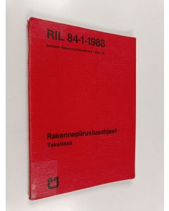 käytetty kirja Rakennepiirustusohjeet : tekstiosa