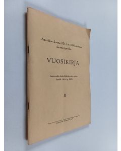 käytetty teos Amerikan Suomal. Ev. Lut. Kirkkokunnan Suomi-Synodin vuosikirja - Ironwoodin kirkolliskousta varten kesäk. 12-16 p. 1935