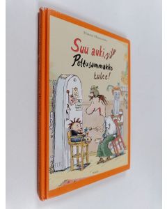 Kirjailijan Markus Majaluoma käytetty kirja Suu auki, Hulda, Pottusammakko tulee!