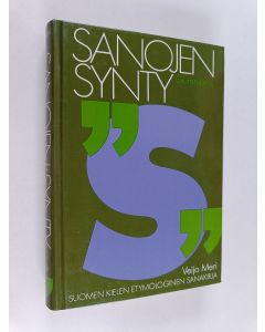 Kirjailijan Veijo Meri käytetty kirja Sanojen synty : suomen kielen etymologinen sanakirja