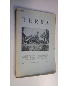 käytetty kirja Terra 1925 n:o 1-4 : Suomen maantieteellisen seuran aikakauskirja