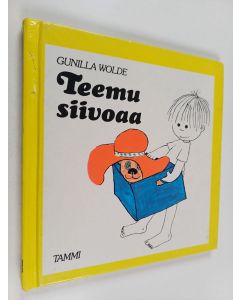 Kirjailijan Gunilla Wolde käytetty kirja Teemu siivoaa