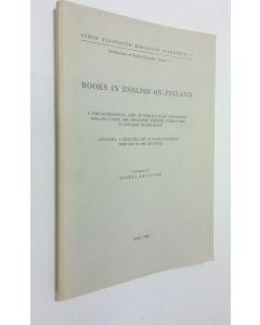 Kirjailijan Hilkka Aaltonen käytetty kirja Books in English on Finland : a bibliographical list of publications concerning Finland until 1960, including Finnish literature in English translation