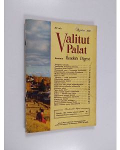 käytetty kirja Valitut palat syyskuu 1956