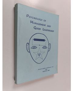 Kirjailijan Philip Ganov käytetty kirja Psychology of management and good leadership