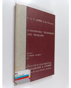 Kirjailijan C. E. V. Leser käytetty kirja Econometric techniques and problems