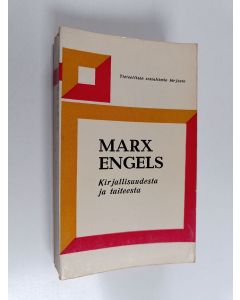 Kirjailijan Karl Marx & Friedrich Engels käytetty kirja Kirjallisuudesta ja taiteesta