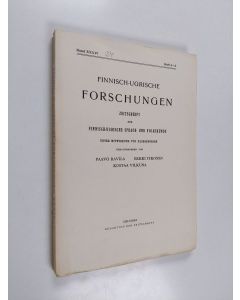 käytetty kirja Finnisch-Ugrische Forschungen Band 34 Heft 2-3