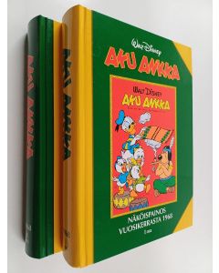 Kirjailijan Walt Disney käytetty kirja Aku Ankka näköispainos vuosikerrasta 1968, 1-2