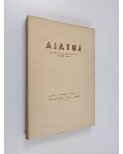 käytetty kirja Ajatus 3 : filosofisen yhdistyksen vuosikirja 1929