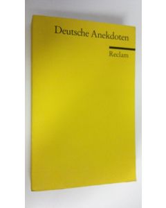 käytetty kirja Deutsche Anekdoten