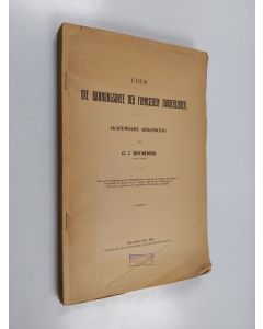 Kirjailijan Onni Johannes Brummer käytetty teos Über die Bannungsorte der finnischen Zauberlieder