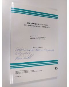 Kirjailijan Kimmo Pahkala käytetty kirja Iäkkäiden depressiot : epidemiologinen tutkimus = Depression in the elderly : an epidemiological study