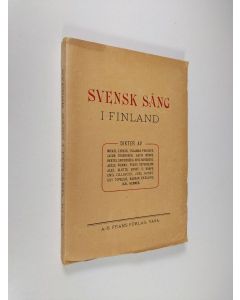 Kirjailijan Joel Rundt käytetty kirja Svensk sång i Finland : ett urval ur vår nyaste svenska diktning jämte en litteraturhistorisk inledning