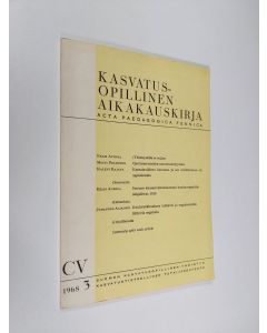 käytetty kirja Kasvatusopillinen aikakauskirja 1968/3