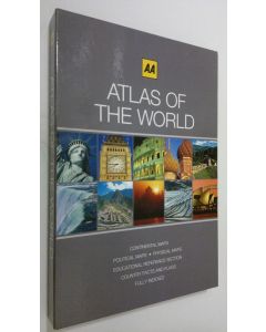 käytetty kirja AA Atlas of the World (kotelossa)