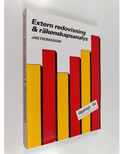Kirjailijan Jan Thomasson käytetty kirja Extern redovisning & räkenskapsanalys