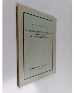 käytetty kirja Maatalous-metsätieteellisen tiedekunnan tutkintovaatimukset