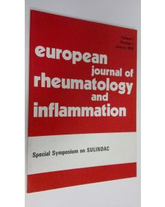 käytetty kirja European journal of rheumatology and inflammation 1/1978 : Special symposium on Sulindac