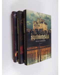 Kirjailijan Milja Kaunisto käytetty kirja Olavi Maununpoika trilogia : Synnintekijä ; Kalmantanssi ; Piispansormus