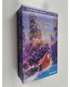 käytetty kirja Kun lumi peittää maan : Lumottu joulupäivä ; Rakkauden myrskyrintama ; Valjasta vihmova virta ; Avoimuuden aika