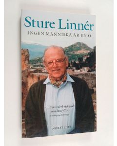 Kirjailijan Sture Linnér käytetty kirja Ingen människa är en ö