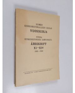 käytetty kirja Suomen kirkkohistoriallisen seuran vuosikirja 1921-24