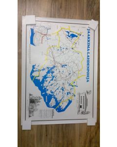 Kirjailijan S Karjalainen käytetty teos Jaakkimaa - Lahdenpohja kartta