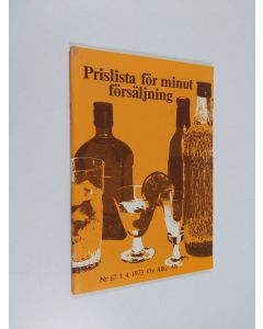 käytetty teos Prislista för minut försäljning nr 67 1.4.1973