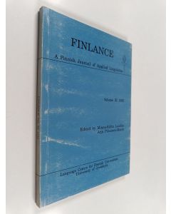 käytetty kirja Finlance : A finnish journal of applied linguistics