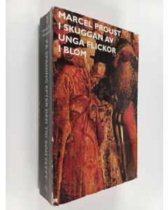 Kirjailijan Marcel Proust käytetty kirja I skuggan av unga flickor i blom