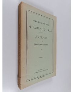 käytetty kirja Suomalais-ugrilaisen seuran aikakauskirja - journal de la société finno-ougrienne 62