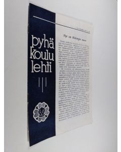 Kirjailijan Pentti Taipale käytetty teos Pyhäkoululehti 6/1964