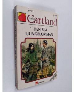 Kirjailijan Barbara Cartland käytetty kirja Den blå ljungblomman