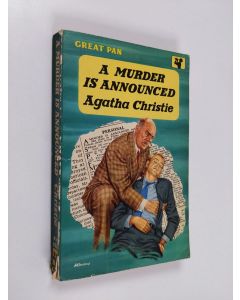 Kirjailijan Agatha Christie käytetty kirja A murder is announced