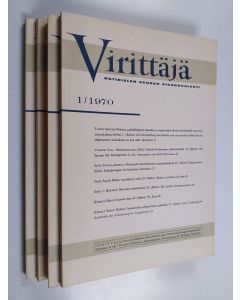 käytetty kirja Virittäjä vuosikerta 1970 (nrot 1-4)