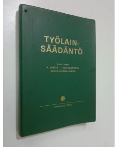 Kirjailijan Kalevi Hölttä käytetty kirja Työlainsäädäntö