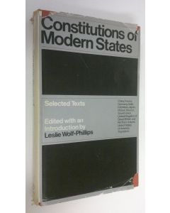 Tekijän Leslie Wolf-Phillips  käytetty kirja Constitutions of Modern States : selected texts