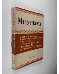 käytetty kirja Muistikuvia : suomalaisia kulttuurimuistelmia 1
