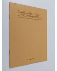 Kirjailijan Gunnar Järnerot käytetty teos Kysymyksiä ja vastauksia colitis ulcerosasta