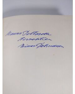 Kirjailijan Einar Palmunen käytetty kirja Tampereen rykmentin suojapataljoona talvisodassa : (III/2 prikaati syksystä 1939 kesään 1940) (signeerattu)