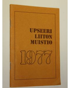käytetty teos Upseeriliiton muistio 1977