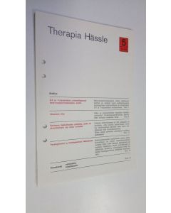 käytetty kirja Therapia Hässle n:o 5/1969