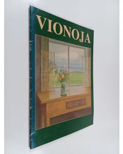 Kirjailijan Veikko Vionoja käytetty teos Vionoja : [Veikko Vionoja 5.5.-1.9.1991] : [retrospektiivinen näyttely] = [retrospektiv utställning]