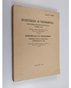 käytetty kirja Selostuksia ja tiedonantoja Korkeimman oikeuden ratkaisuista vuonna 1968 Redogörelser och meddelanden angående Högsta domstolens avgöranden år 1968