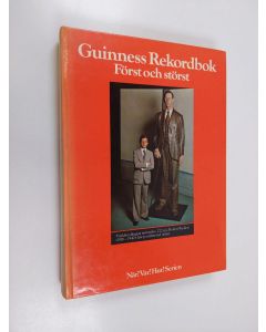 Kirjailijan Göran Avén käytetty kirja Guinness rekordbok : först och störst