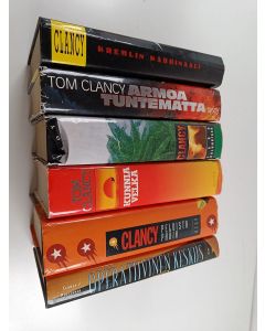 Kirjailijan Tom Clancy käytetty kirja Tom Clancy -paketti (6 kirjaa) : Kremlin kardinaali ; Armoa tuntematta ; Isku Kolumbiaan ; Kunniavelka ; Peloista pahin ; Operatiivinen keskus