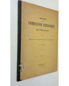 Kirjailijan J. J. Sederholm käytetty kirja Esquisse hypsometrique de la Finlande : Bulletin de la Commission geologique de Finlande n:o 9