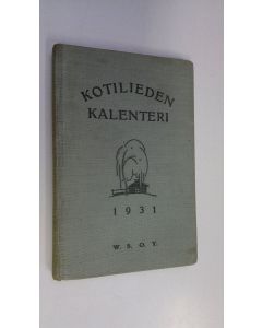 käytetty kirja Kotilieden kalenteri 1931