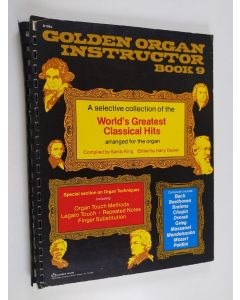 Kirjailijan Sandy King käytetty teos Golden organ instructor book 9